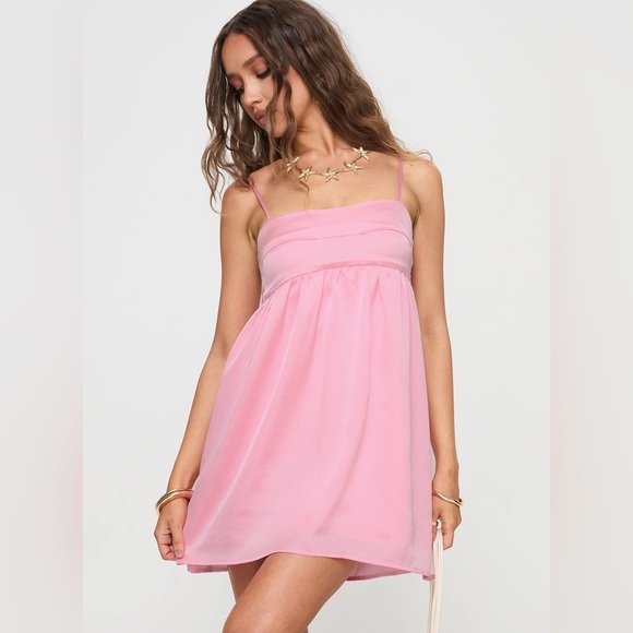 Princess Polly Ortega Mini Dress in Pink (US 4 / AU 8), NWT - Picture 2 of 14